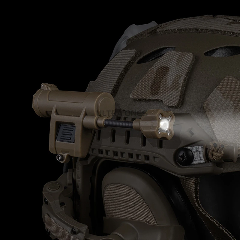 Cascos tácticos linterna LED estroboscópica caza tiro casco Airsoft luz rojo/verde/azul/blanco/modos IR lámpara de casco CS 4th - imagen 4