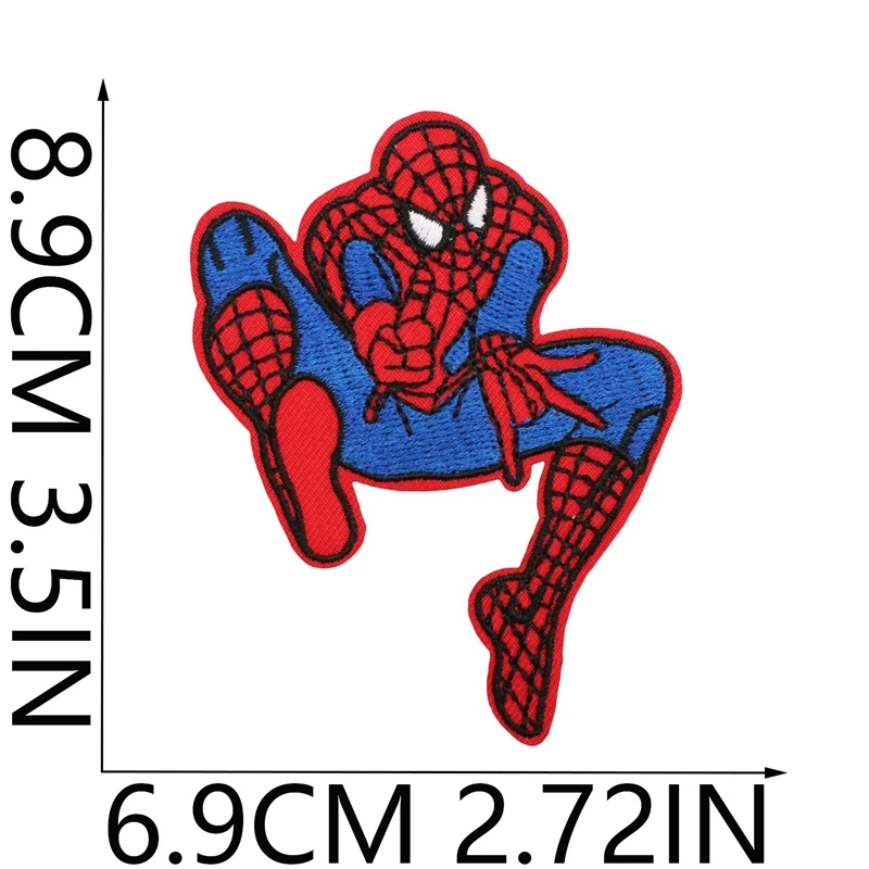 Parche bordado de Hello Kitty de dibujos animados Premium, parches de hierro, pegatinas de Spider Man, parche para ropa Diy, pegatinas para sombrero y bolso - imagen 4