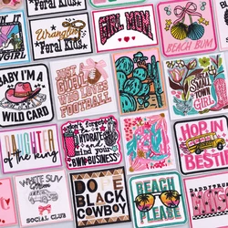 Parches para planchar de vaquera occidental para ropa, parches bordados, parches térmicos en pantalones vaqueros, sombrero, pegatinas de Howdy, decoración de chaqueta