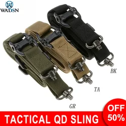 Eslinga de nailon multimisión táctica QD, 2 puntos MS4, cuerda ajustable, accesorios de arnés para armas de Airsoft para caza