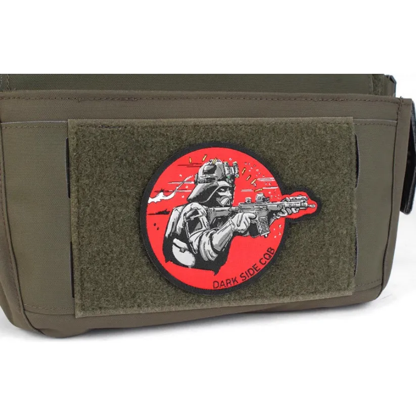 Parche Bordado Dark Side CQB, Insignias Militares de Tácticas Combate, Armas Samurái, para Ropa, Mochila, Chaleco - imagen 5