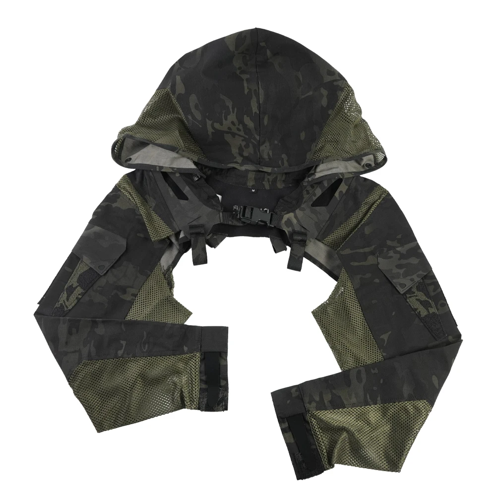 Chaqueta táctica ripstop transpirable con capucha para combate - imagen 4