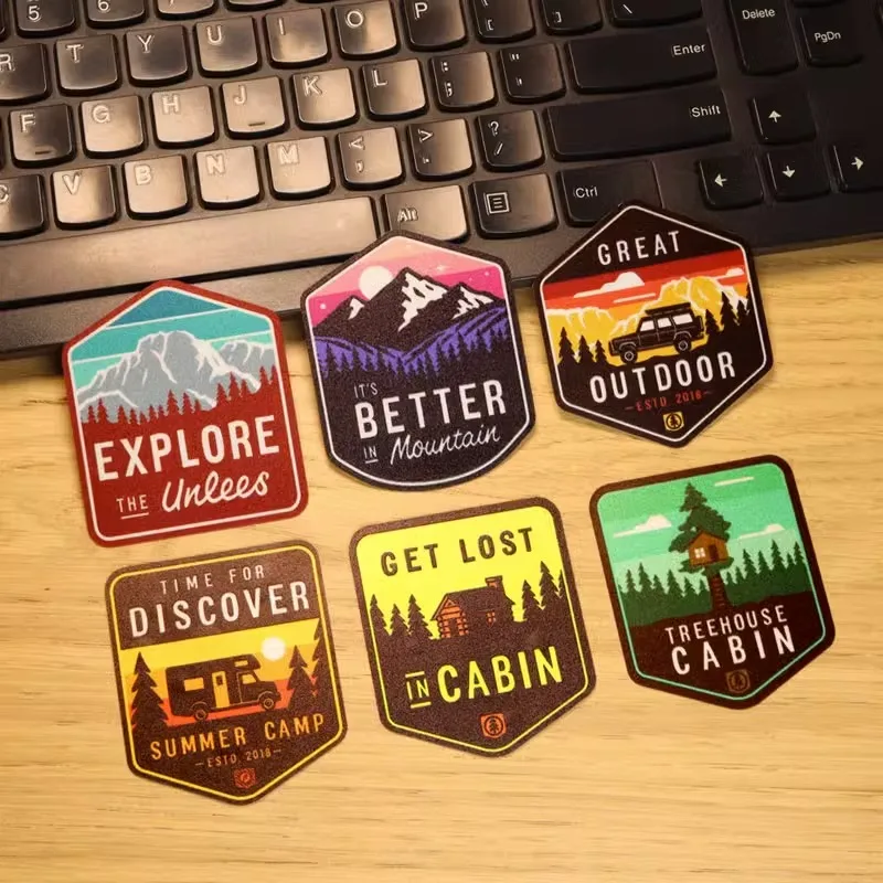 Adventure al aire libre Camping pegatina reflectante aventura espera Escape Salvaje Oeste descubrimiento táctico decoración de colección de recortes - imagen 5