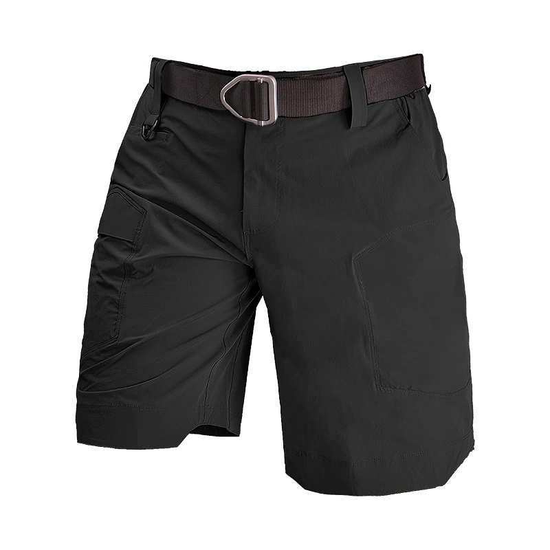 Pantalones cortos informales de verano para hombre, pantalones tácticos Softair, pantalones cortos Cargo impermeables, pantalones cortos deportivos de secado rápido para correr, senderismo, ropa de calle corta - imagen 3