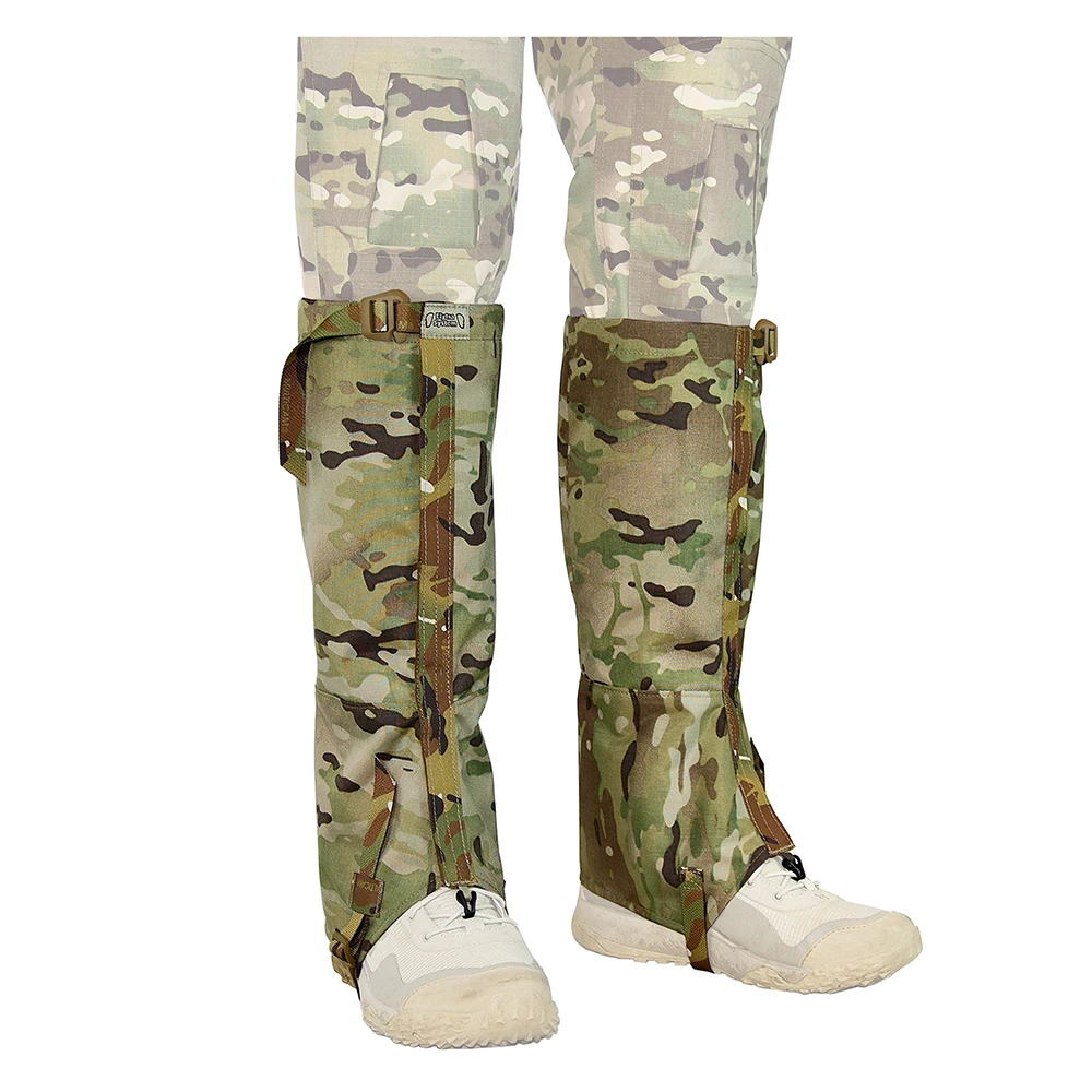 Polainas largas de pierna táctica, cubierta de nieve para pantorrilla de invierno, equipo de protección para senderismo al aire libre, aislamiento cálido - imagen 3