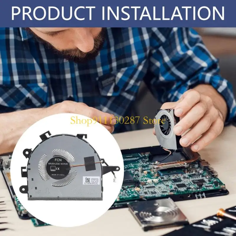 Ventilador enfriamiento J1HC CPU Readering Reemplazo reemplazo Radiador ventilador enfriamiento para 17Iml05 - imagen 2