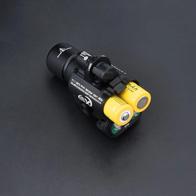 Wadsn-linterna táctica X400U Ultra, Láser de punto rojo y verde para caza al aire libre, luz LED blanca para riel de 20MM, X400u - imagen 3