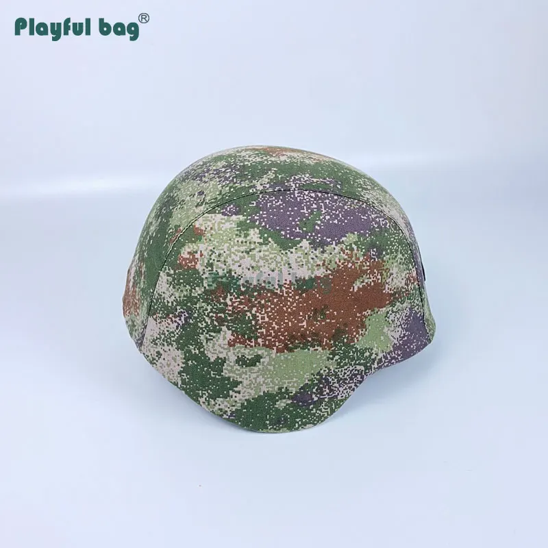 Funda de casco de camuflaje, bolsa juguetona, material de poliéster, cubierta de casco estilo camuflaje del desierto de la selva al aire libre, AQB75 - imagen 5