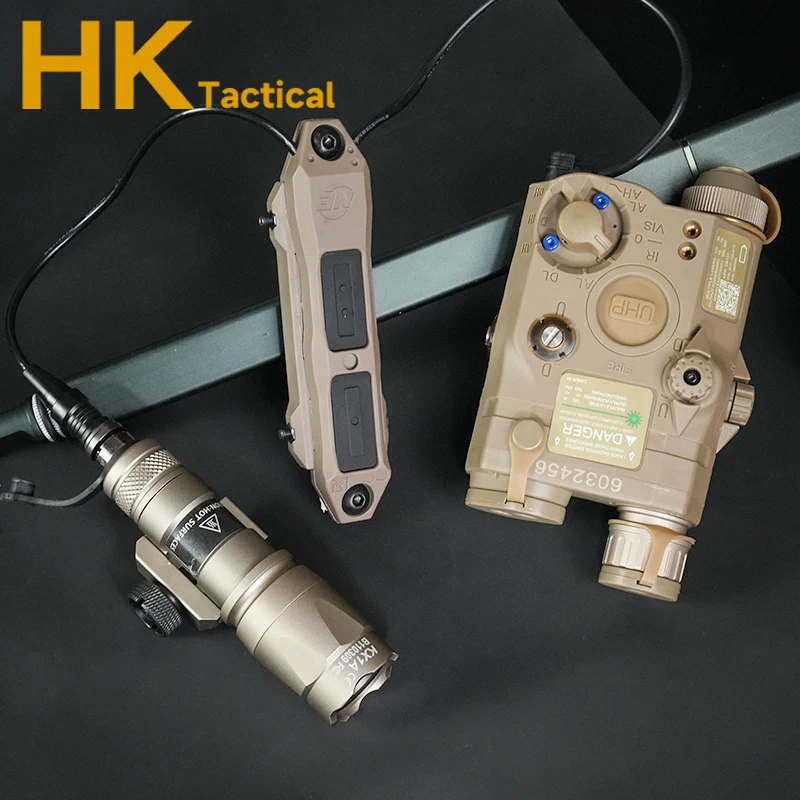 Linterna LED táctica M300Set M300C PEQ15, puntero láser rojo y verde, láser IR, arma de luz de explorador de relleno para riel AR M4 Picatinny - imagen 5