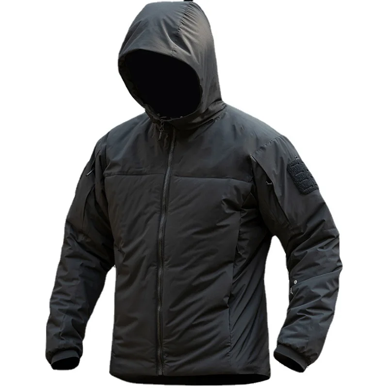 Chaqueta táctica acolchada impermeable – Invierno con capucha hombre - imagen 4