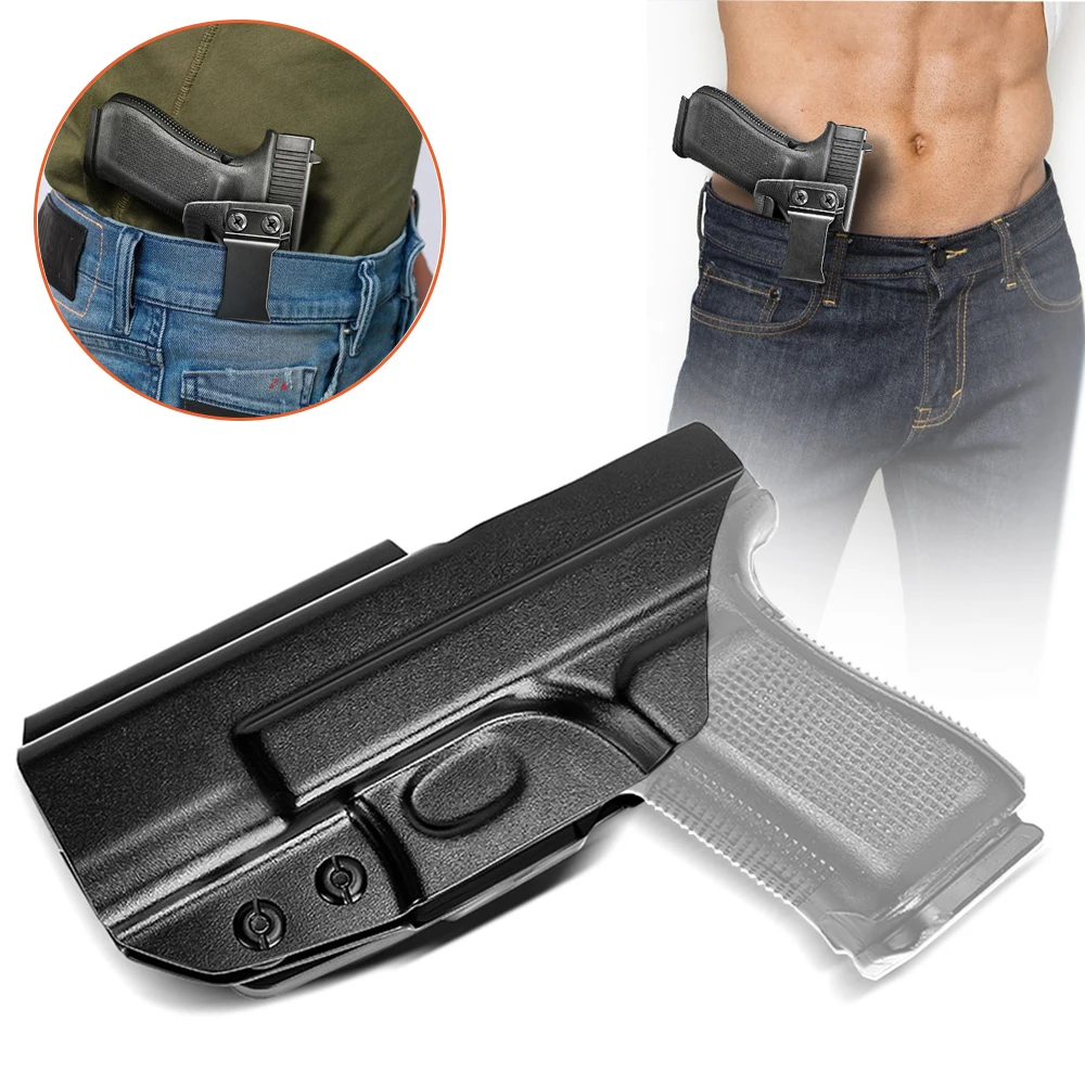 Fundas tácticas IWB, funda para pistola, funda para pistola de transporte oculta, funda para cinturón, pistola de extracción rápida Glock 17 19x 23 32