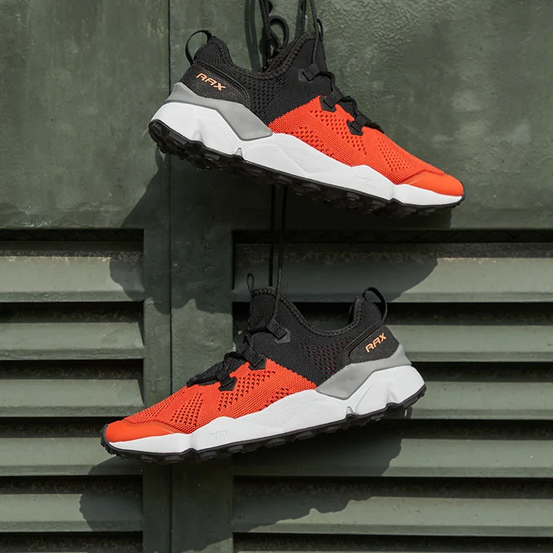 Rax Zapatos de senderismo para hombre, zapatos de turismo ligeros y transpirables, zapatos deportivos para exteriores, zapatos de trekking, zapatillas para correr, zapatos tobilleros para caminar - imagen 2