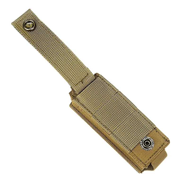 Tactische Single Pistol Magazine Pouch Outdoor Molle Open-Top Magazine Pouch voor G M1911 92F 9mm .40 Mags Zaklamp Holster - imagen 5