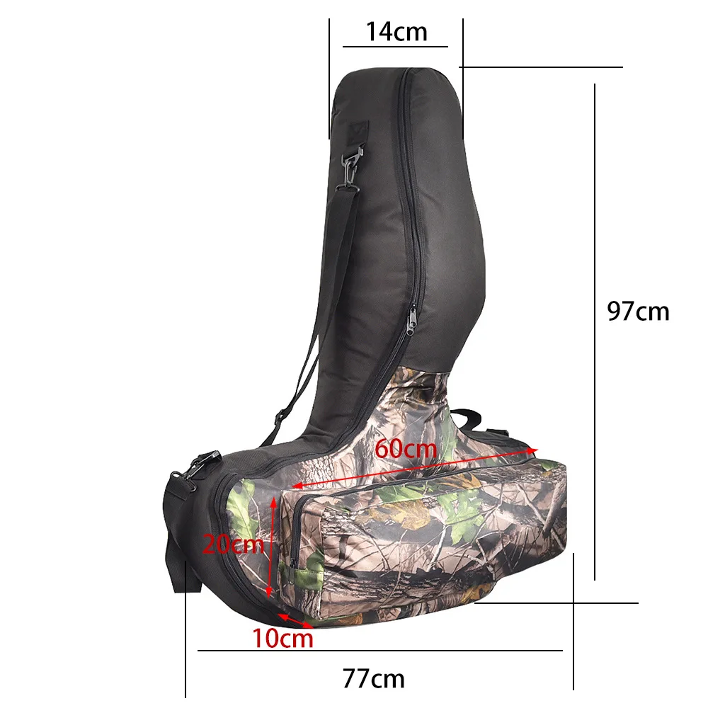 Bolsa de ballesta táctica de camuflaje para tiro con arco, funda suave con correas de mochila para caza al aire libre, tiro con Paintball - imagen 3