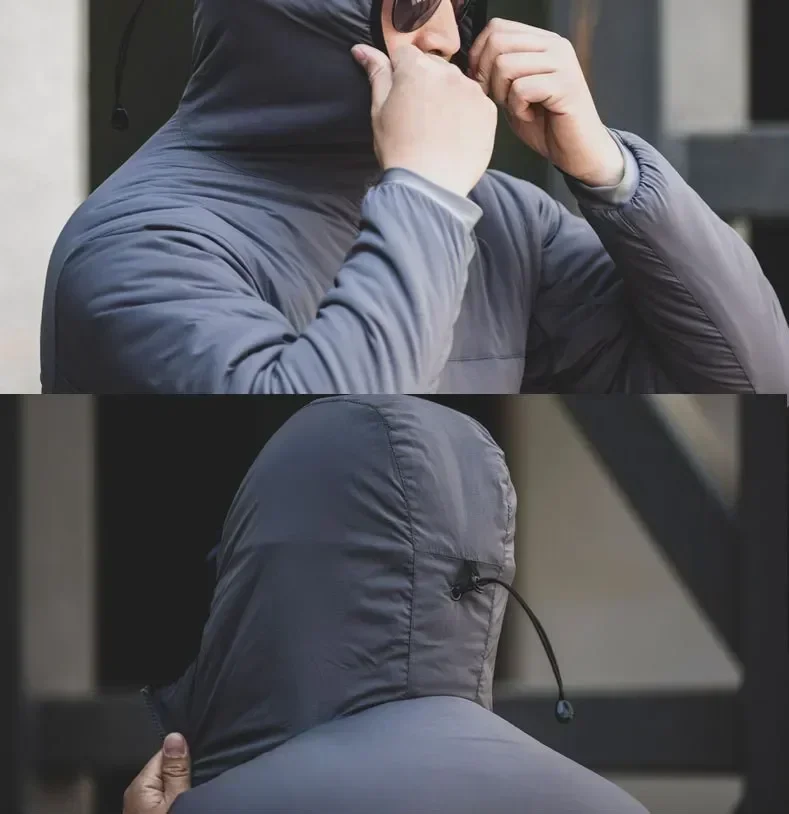 Chaqueta de algodón táctica de camuflaje para hombre, abrigo cortavientos con capucha cálido a prueba de viento para invierno y exteriores, ropa de entrenamiento y senderismo - imagen 5