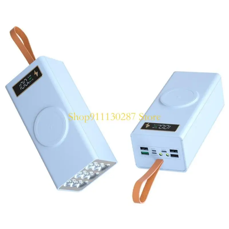 J1HC DIY Case para batería 21x18650 Caja soporte plástico 15W Carga inalámbrica - imagen 3