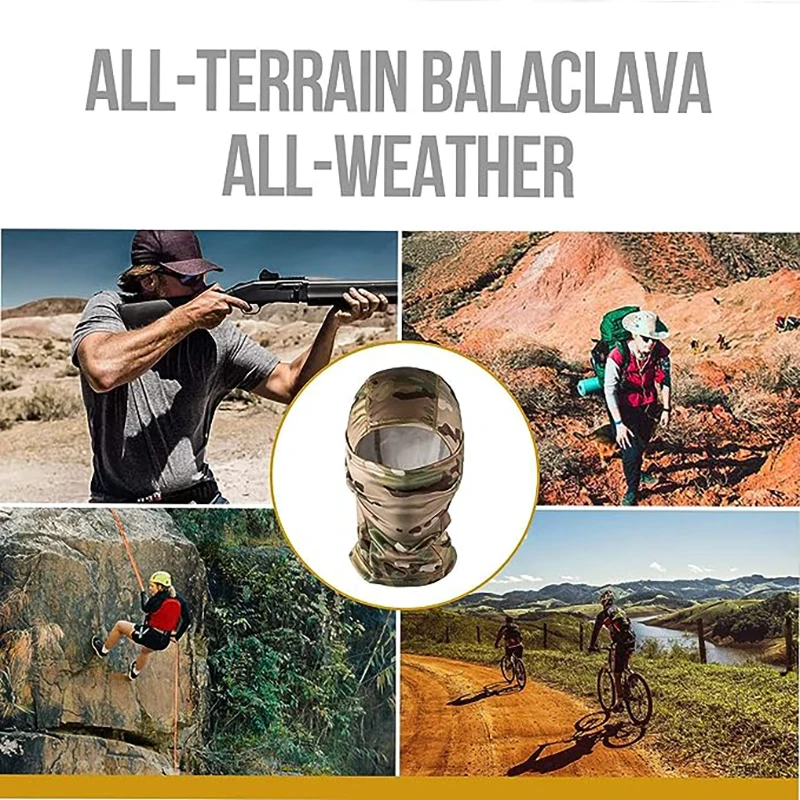 ONETIGRIS pasamontañas de camuflaje táctico máscara facial completa sombrero bicicleta ciclismo Camo Bandana cuello polaina - imagen 4