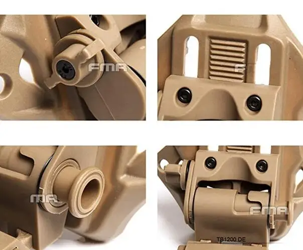 Fma Tactical Gpnvg18 modelo simulado gafas de visión nocturna y L4G19 Nvg soporte de plástico para casco - imagen 4