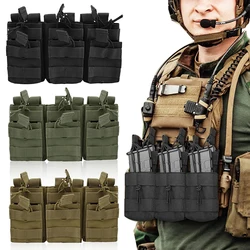 Portacargadores MOLLE magnético doble capa – Compatibilidad M4/M16/AK/AR