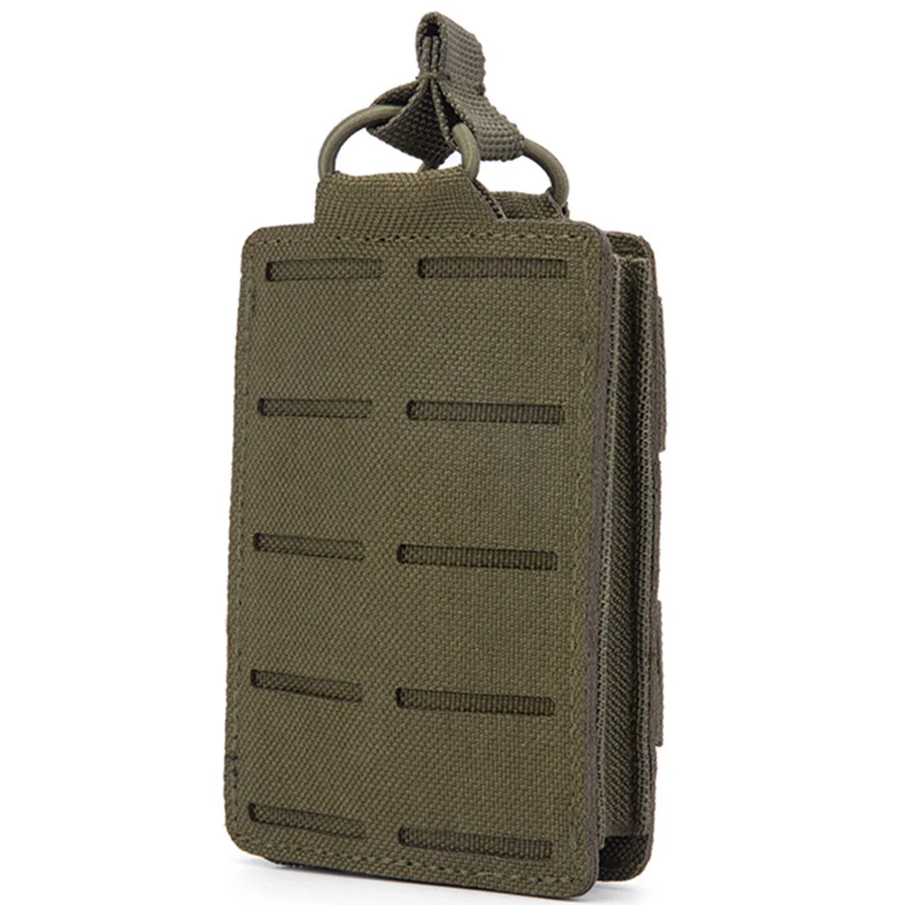 Bolsa táctica para revista individual 5,56, sistema MOLLE para Rifle M4 AR M16 AK, Airsoft, caza, chaleco EDC, riñonera