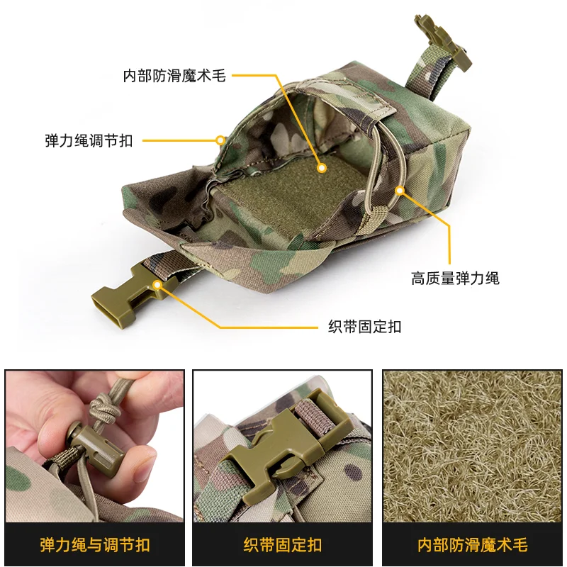 Bolsa táctica multiusos para paintball M67 touch DEC, bolso multifuncional para miscelánea, riñonera Molle, almacenamiento de herramientas - imagen 4