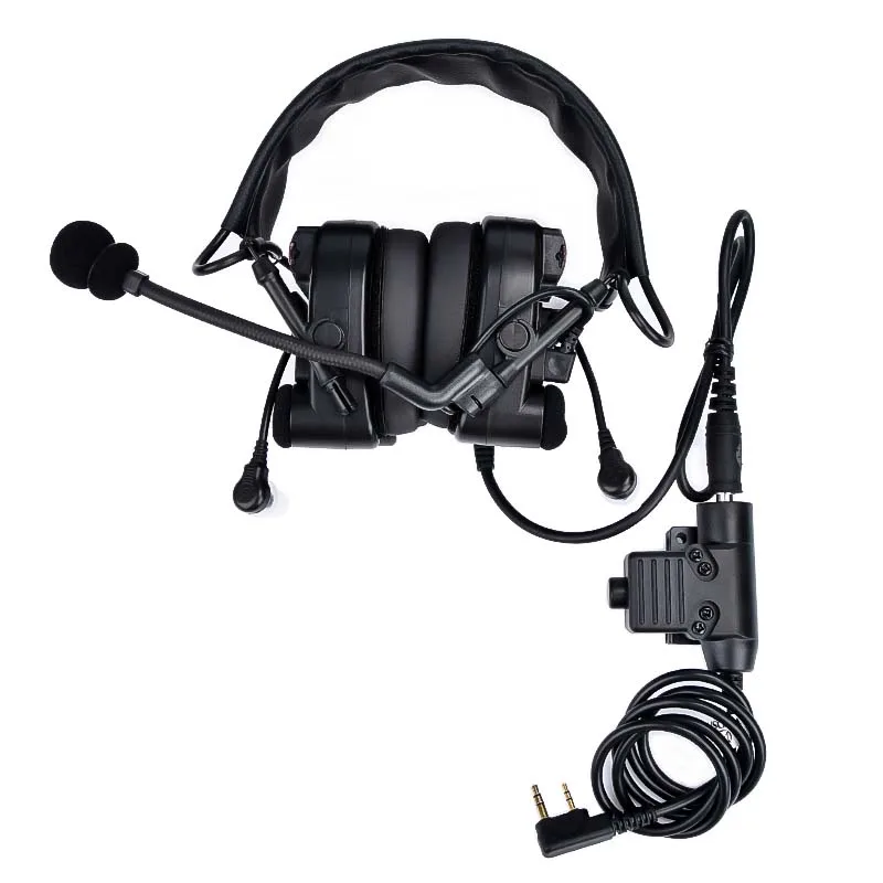 Auriculares tácticos Comtac para exteriores, protección auditiva, auriculares de tiro Ken, comunicación militar con cancelación de ruido - imagen 3