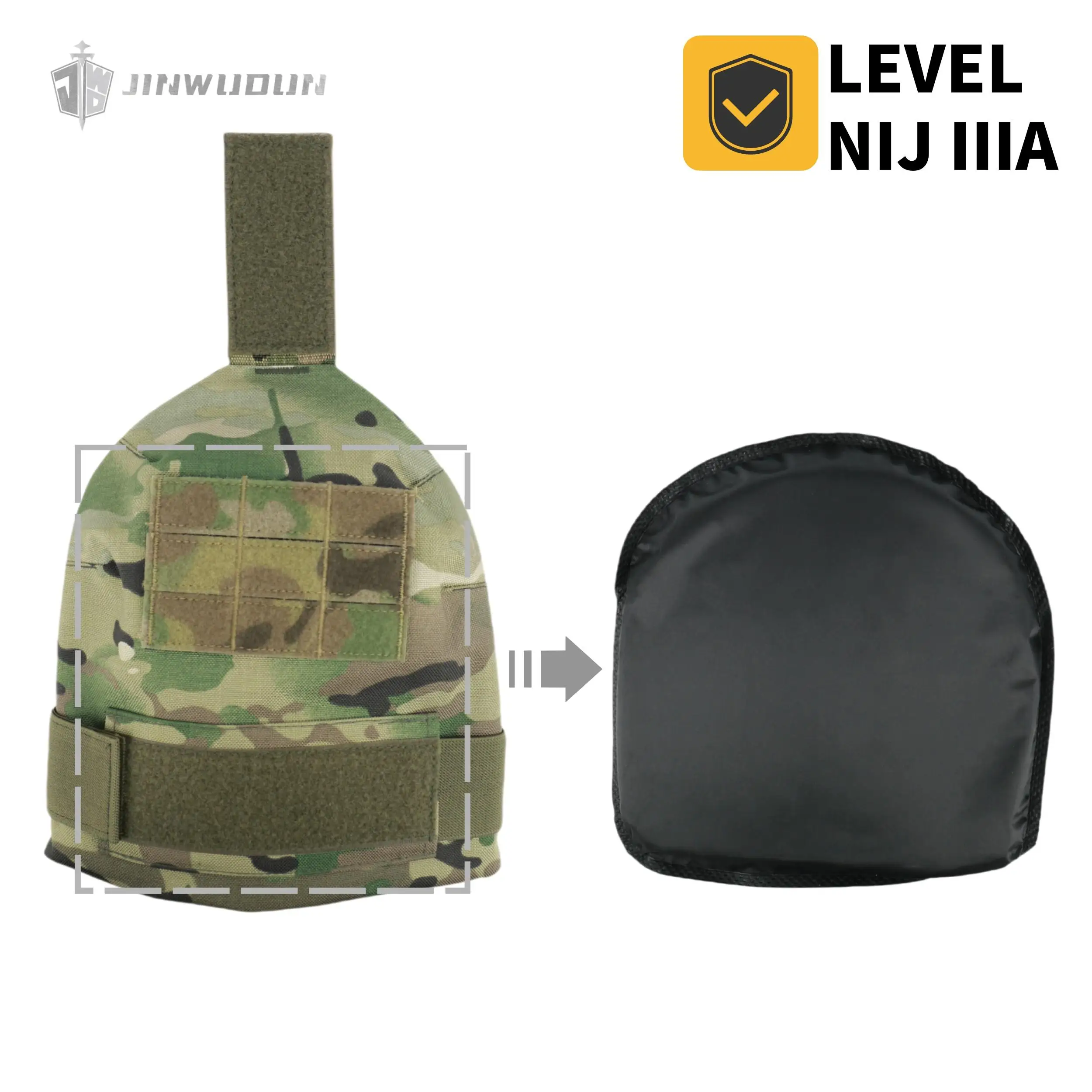 Forro interior de protección antibalas UHMWPE IIIA para hombros, 20*20cm (1 par) - imagen 2