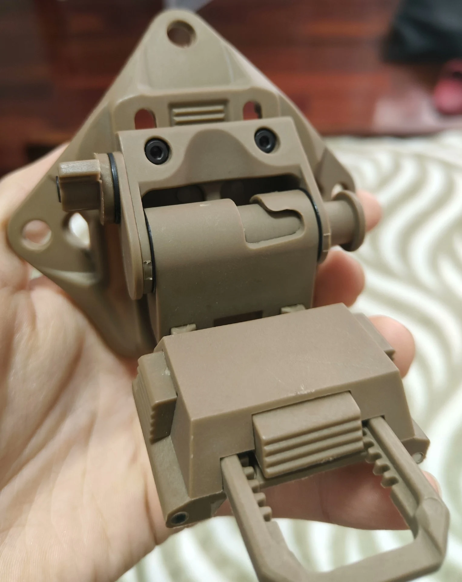 FMA Airsoft Paintball L4G19 casco de plástico NVG soporte de montaje para PVS15 PVS18 GPNVG18 gafas de visión nocturna