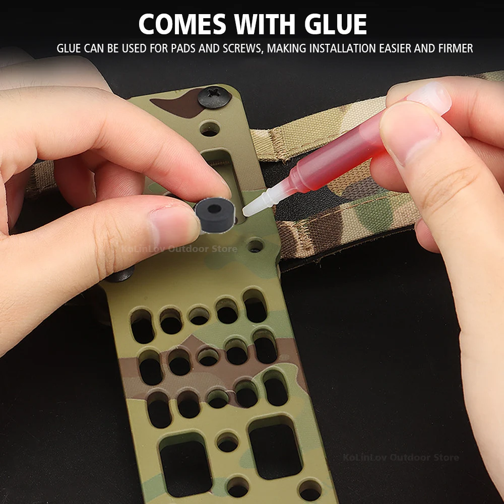 Funda Modular de Metal 6354DO para pistola táctica, adaptador Universal de fundas para Airsoft de caza para Glock 17 con lámpara X300 - imagen 5