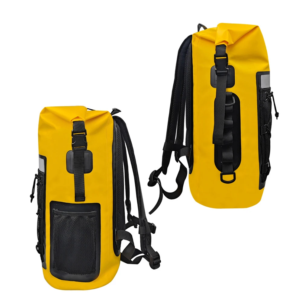 Bolsa seca para Kayak y natación, mochila para mujeres y hombres, impermeable, para hombro, senderismo, Rafting, surf, canotaje, bolsa de Camping de PVC de 35L - imagen 5