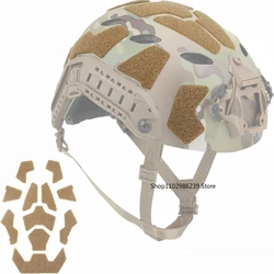 Juego de cierre de gancho y bucle para casco táctico, Kit de bricolaje para casco de corte alto rápido, 11 Uds.