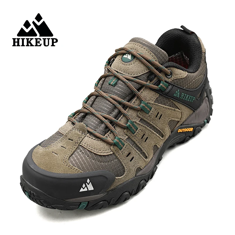 HIKEUP-zapatos antideslizantes y resistentes al desgaste para senderismo al aire libre, zapatillas transpirables a prueba de salpicaduras para escalar, senderismo, caza y turismo - imagen 5
