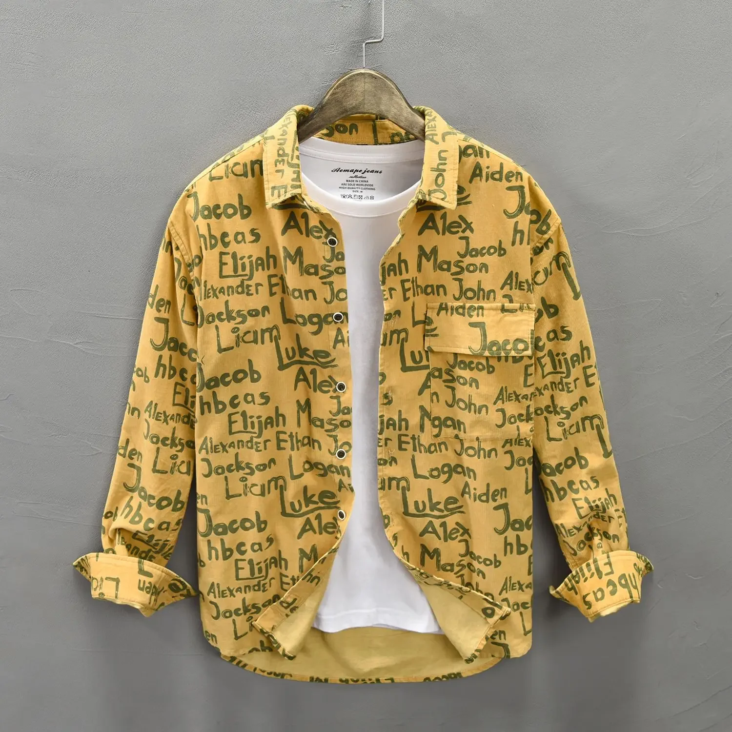 Camisa táctica estampada Hong Kong manga larga con forro - imagen 4
