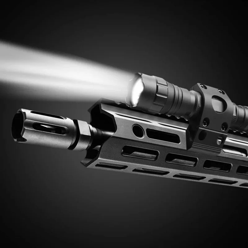 Vista frontal del soporte M-lok