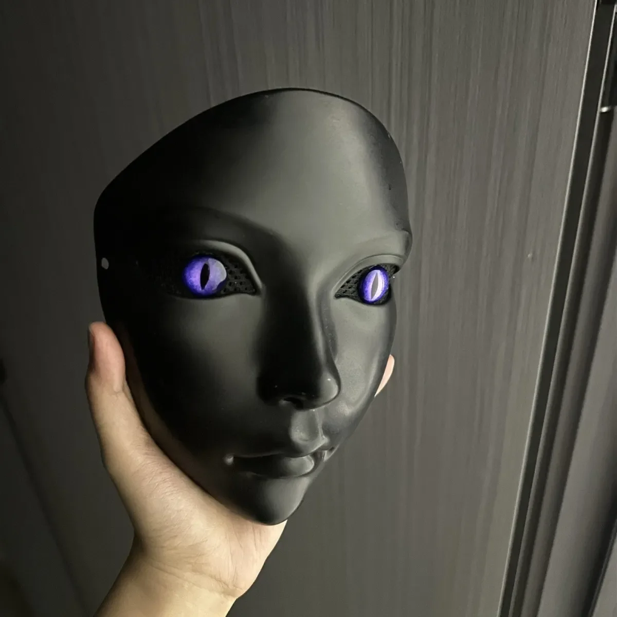 Máscara facial completa para fiesta, disfraz de película, accesorio de mascarada, Halloween, Navidad, ajustable - imagen 3