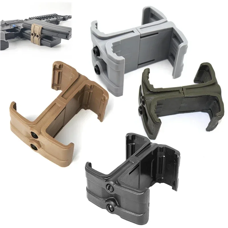 Clip táctico para Rifle, conector de revista paralela Dual para AK AR15 M4 MP5 Airsoft Mag, abrazadera de conector paralelo, accesorios de caza - imagen 3
