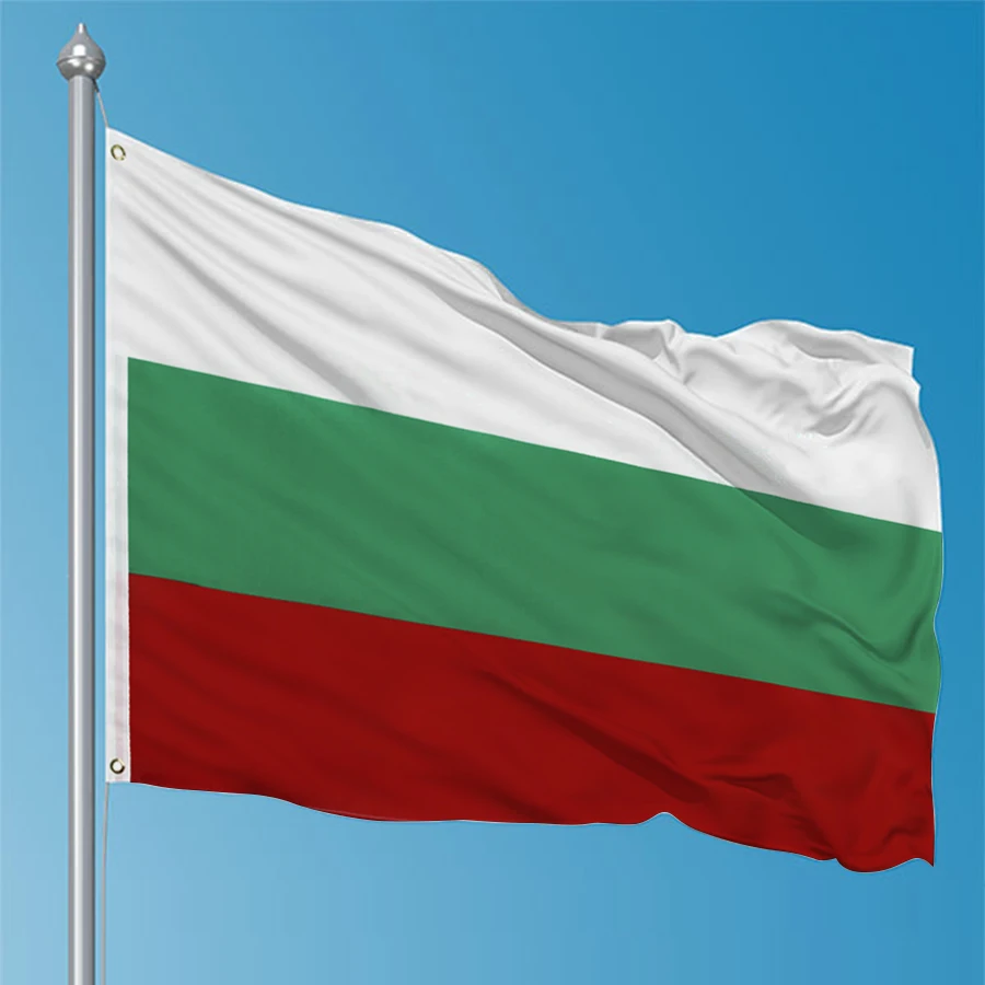 90X150cm bandera de Bulgaria Bg Bgr banderas de Bulgaria decoración impresa de poliéster tapiz de pancarta - imagen 2