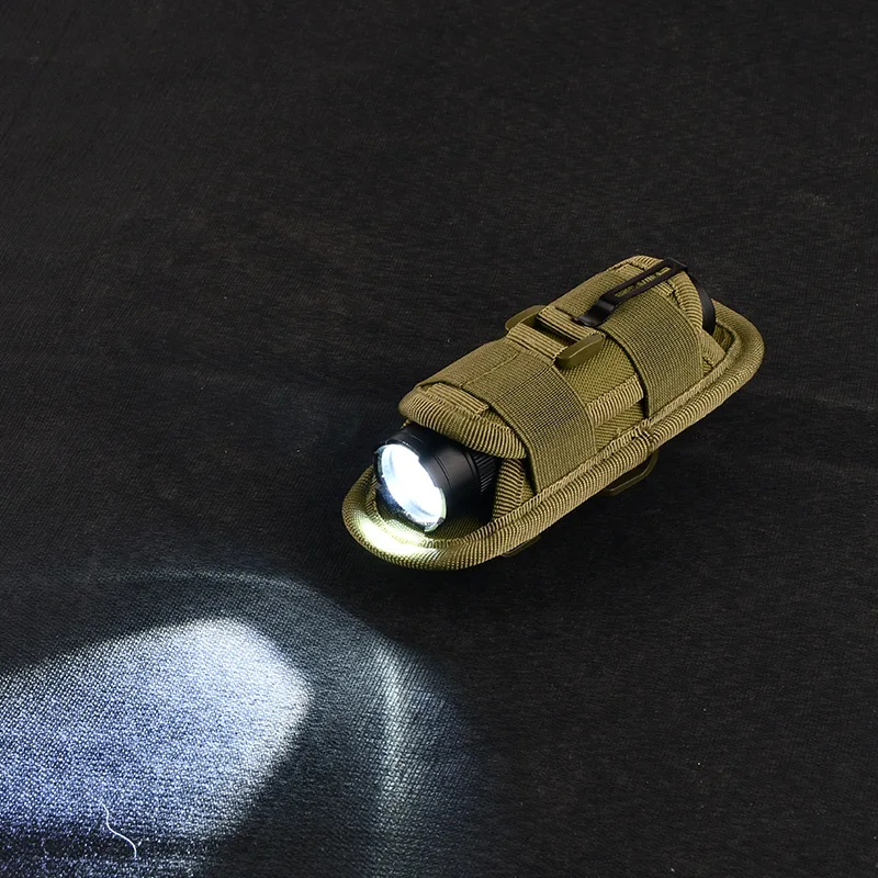 Lámpara de mochila táctica portátil para exteriores, cinta de hombro, cinturón de cintura, linterna, Zoom, luz estroboscópica, recargable por USB - imagen 4