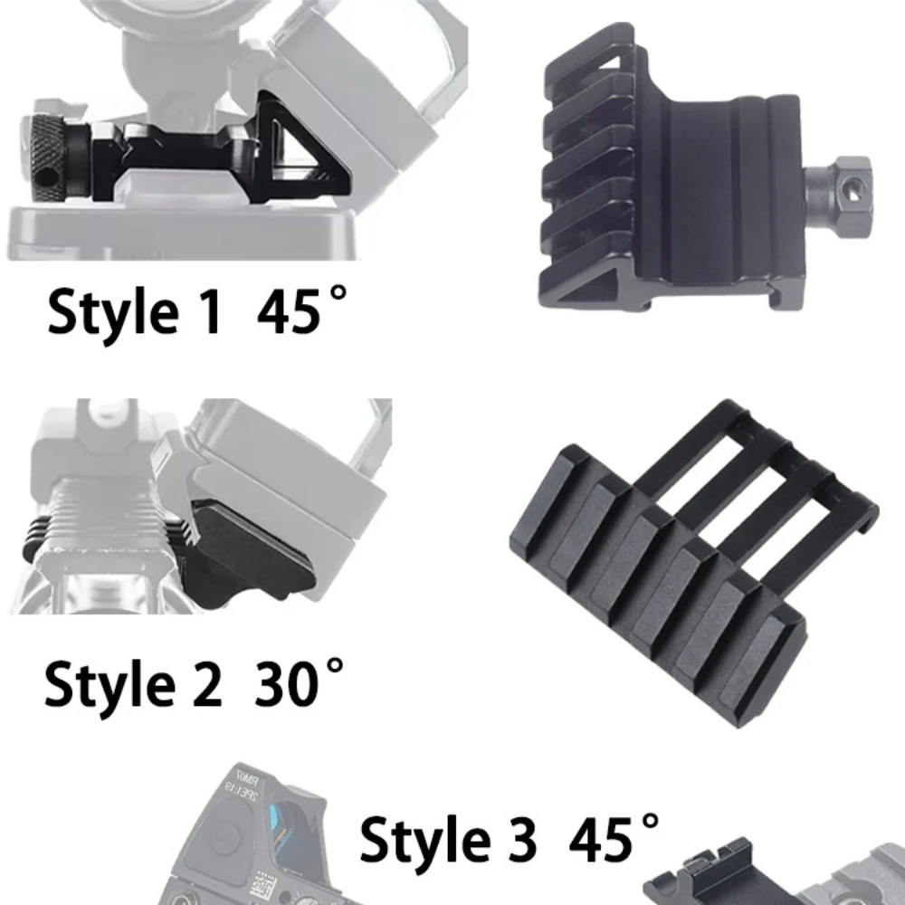 Soporte lateral táctico RM Red Dot LP-DE PRO 551 558 alcance de visión unidad Riser montaje REQ-15 HRF SKIFF láser Offset Picatinny soporte - imagen 3