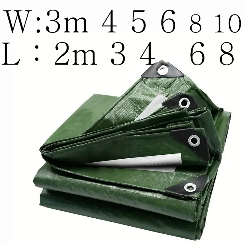 Lona grande impermeable 3*3 4m × 4 5 6 8 10 20m, lona personalizada, cubierta para sombra de lluvia, toldo para jardín y patio trasero, toldo con bloqueo Uv - imagen 2