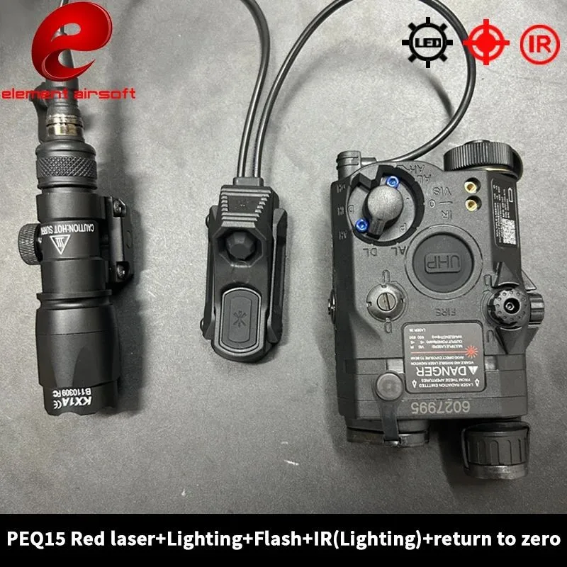 PEQ-15 luz táctica LED UHP punto rojo/verde e IR para armas - imagen 5