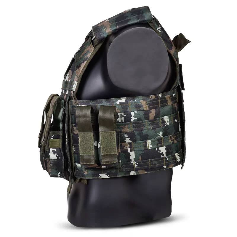 Chaleco táctico al aire libre de camuflaje Tabby Chaleco de rotura rápida de alambre de acero integrado - imagen 3