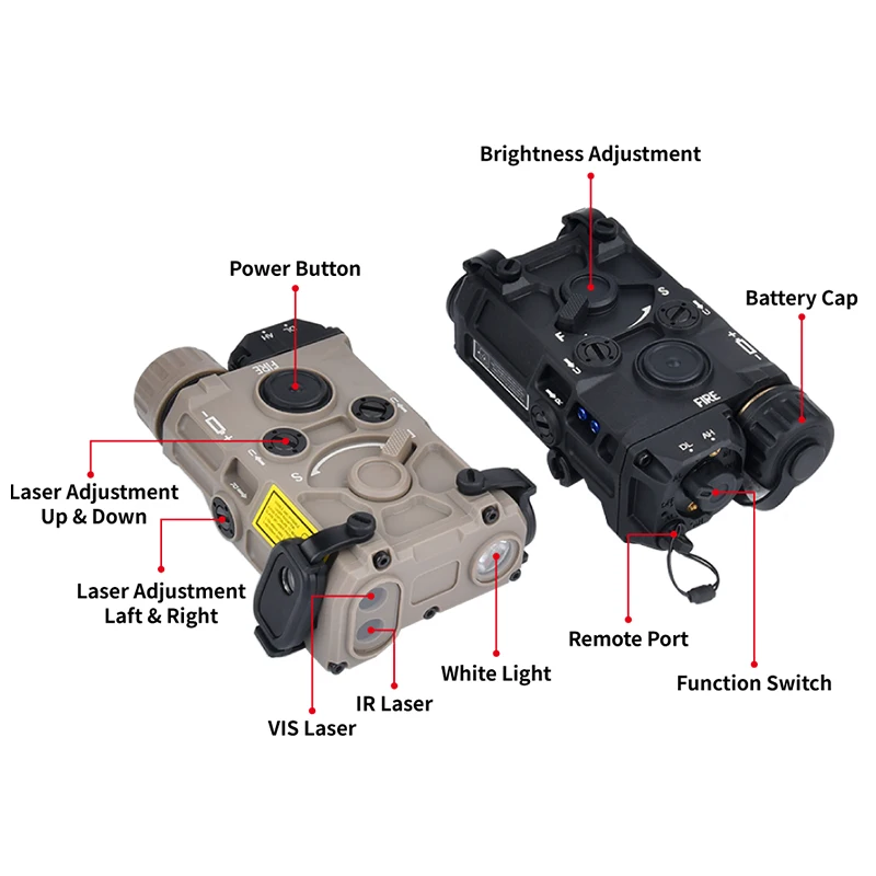 Láser táctico OGL IR, punto rojo, verde y azul, puntería M300 M600, linterna LED de luz blanca para riel de 20MM, accesorios Airsoft para caza - imagen 5