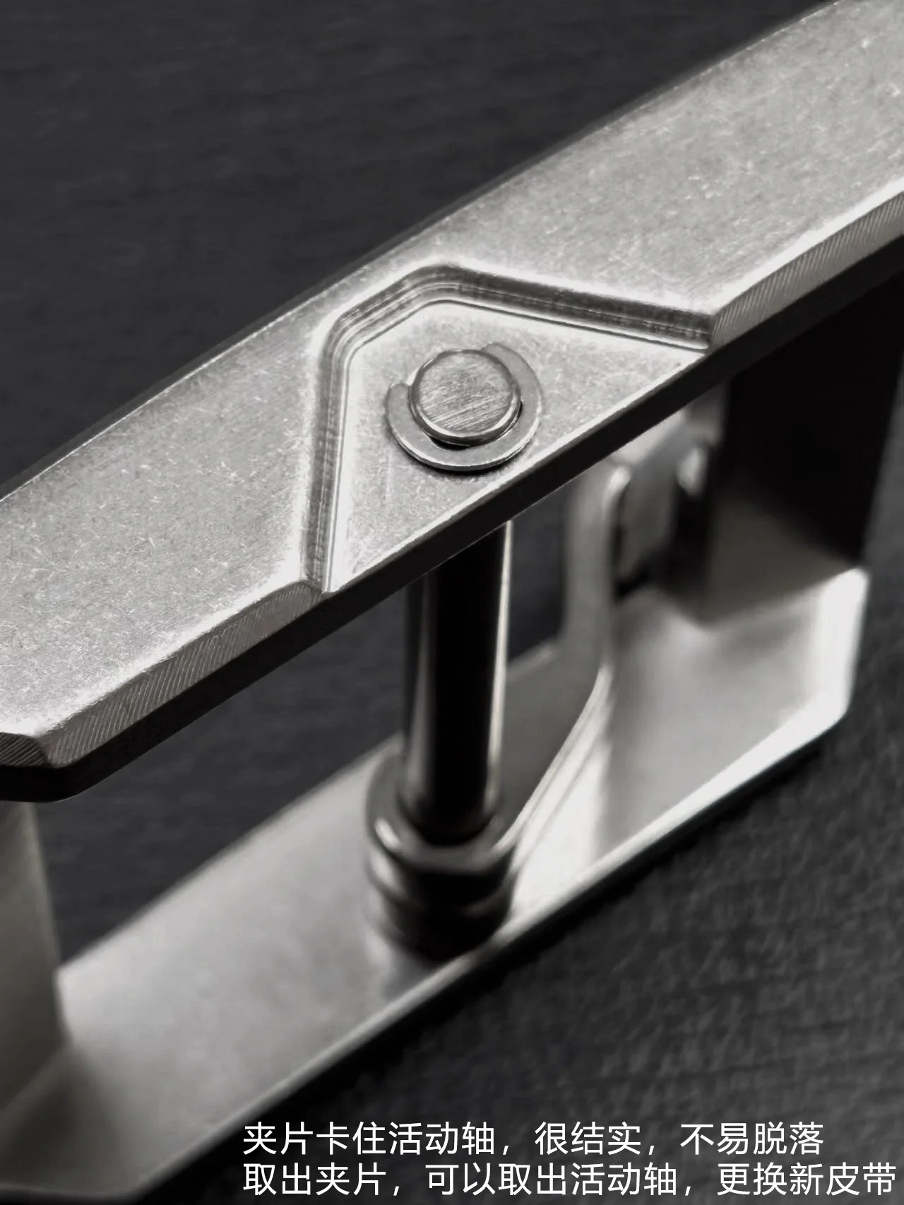 Hebilla de Cinturón desmontable para hombre, alfiler de aleación de titanio puro, cabeza de cuero, 45Mm - imagen 4