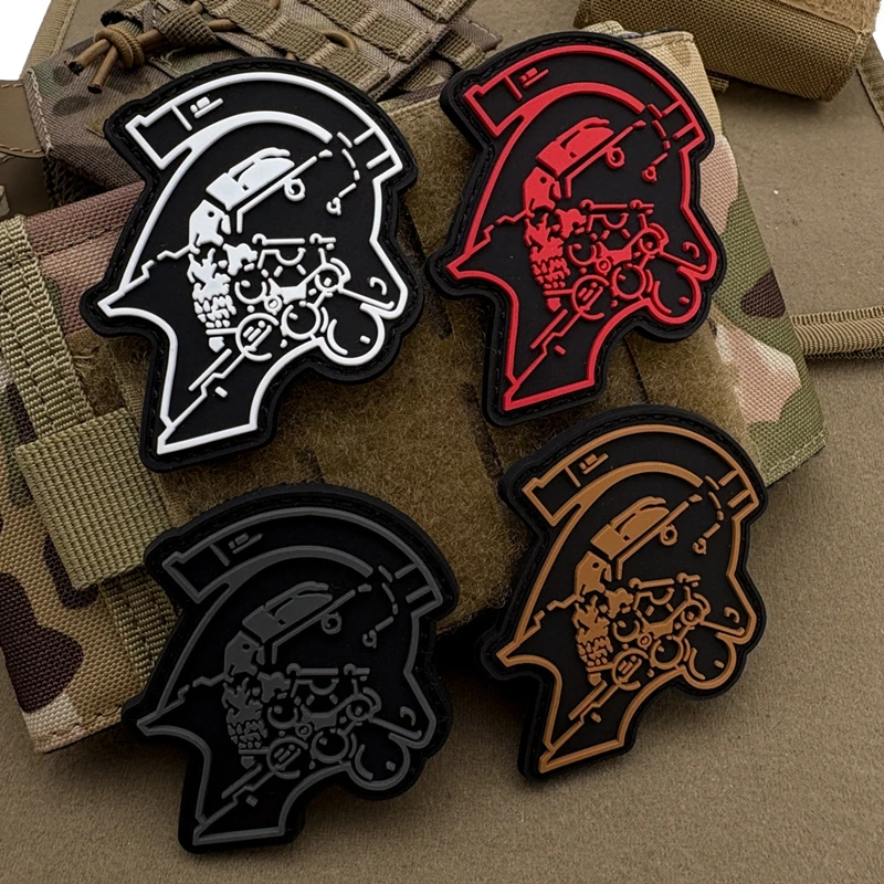 PVC Death Stranding2 parches de gancho y bucle juego de capítulo de moral ropa al aire libre mochila parche diy insignia noctilucente pegatinas - imagen 2