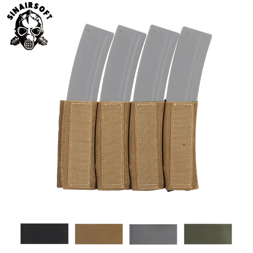 Bolsa táctica MP7 cuádruple Mag MK4, chaleco táctico ligero, aparejo de pecho, inserto de revista MP7, bolsa de munición de caza - imagen 2