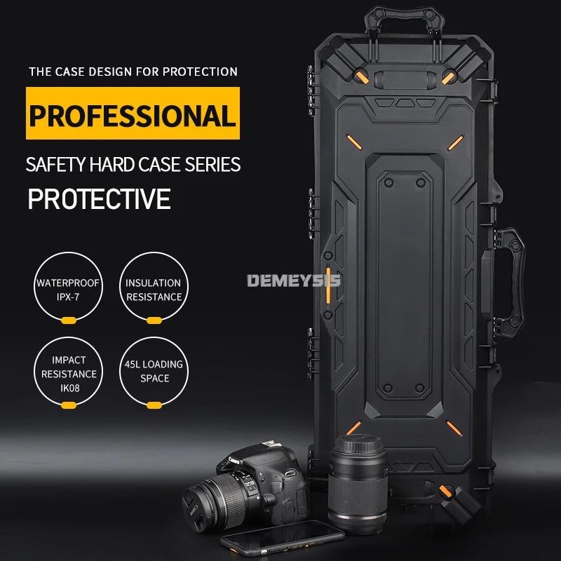 Estuche de protección táctico para caza, Maleta impermeable para herramientas de tiro, pistola táctica, almacenamiento de seguridad, caja de carcasa dura - imagen 5