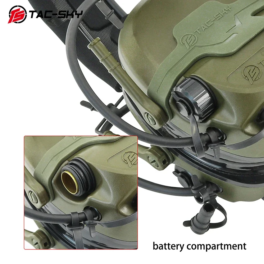 TAC-SKY TAC700, auriculares tácticos electrónicos, protección auditiva, para Airsoft y Tiro, con U94, V2, Ptt - imagen 4
