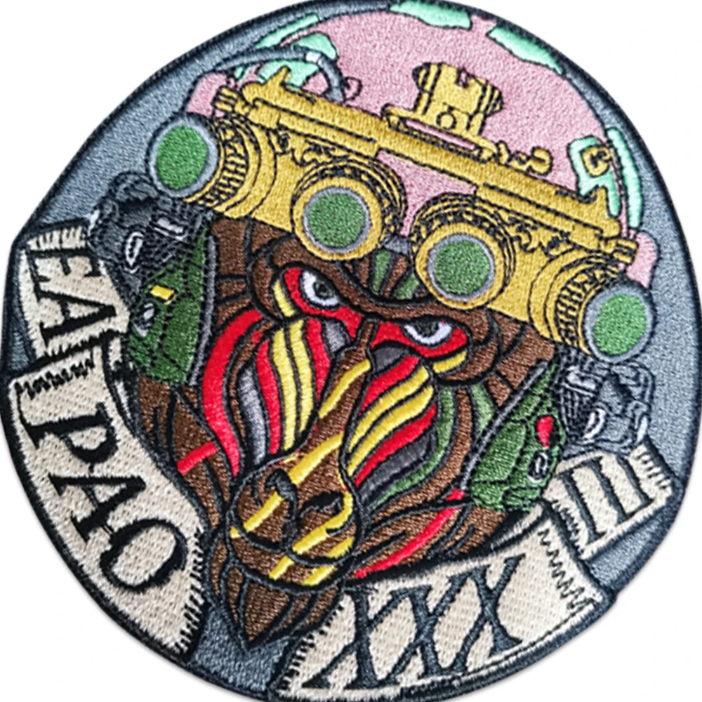 Parches bordados de monos exploradores, insignias para planchar, apliques bordados para prendas, chaquetas, camisetas, animales creativos, divertidos, bricolaje - imagen 4