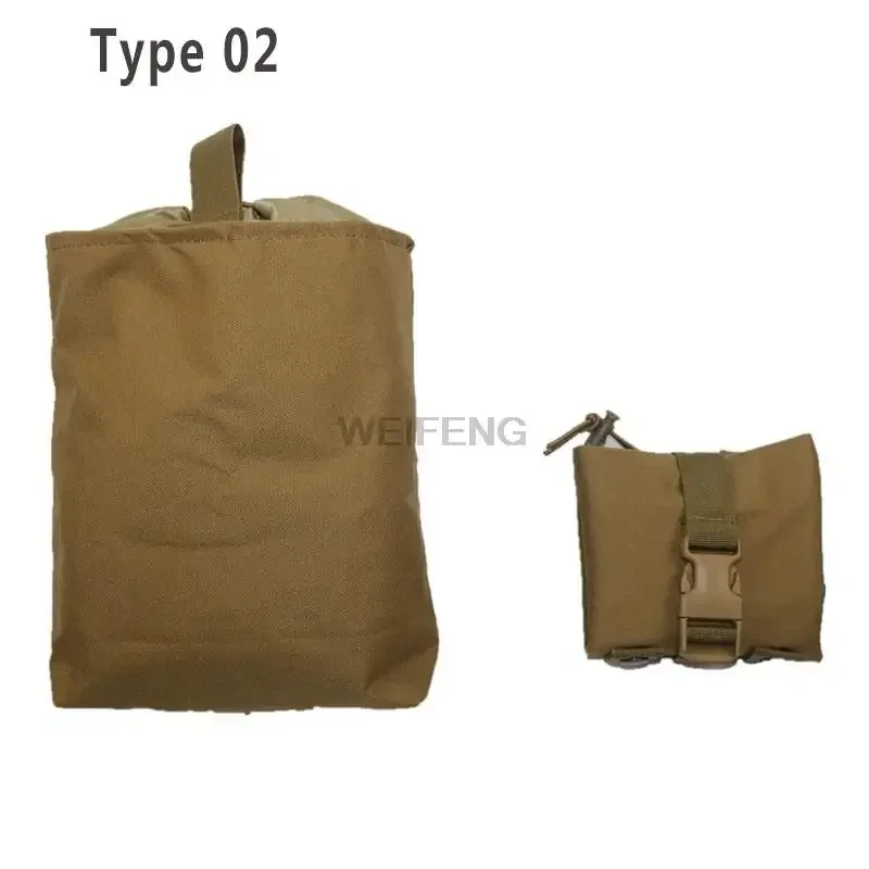 Bolsa táctica Molle para revistas, bolsa de recuperación plegable, bolsa de utilidad de reciclaje con cordón, accesorios de caza - imagen 5